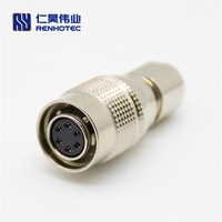 6 broches 45m Gpio câble Push Pull HR10 connecteur circulaire Df1310s125c 4 broches