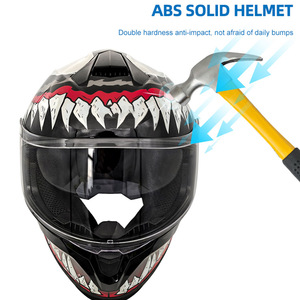 Cascos de Motocicleta Integrales de ABS de Alta Calidad, Personalizados al por Mayor, Certificados por DOT, para Carreras y Protección Contra Impactos - Product Image 5