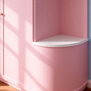 Armoire de chambre à coucher moderne sur mesure haut de gamme pour la chambre de la fille, style fille, rangement multifonctionnel pour la maison - Product Image 4