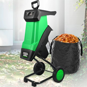 Broyeur <span class=keywords><strong>de</strong></span> <span class=keywords><strong>bois</strong></span> électrique - Moteur 2400W, diamètre <span class=keywords><strong>de</strong></span> coupe max. 39mm, 4500 tr/min, sac <span class=keywords><strong>de</strong></span> collecte <span class=keywords><strong>50L</strong></span>, déchiqueteuse <span class=keywords><strong>de</strong></span> branches <span class=keywords><strong>de</strong></span> jardin pour la maison - Product Image 1