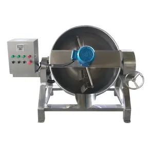 New design large capacity steam heating jacketed pot soup boiler kettle commercials 200 liter steam jacketed cooking kettle