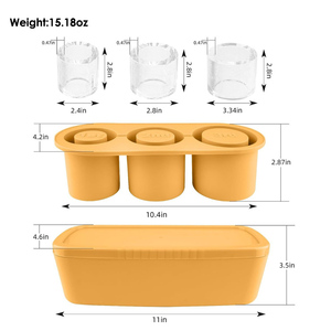 Accessoires de tasse Stanlys creux sans BPA 30 40oz gobelet Silicone moule à glaçons plateaux Logo personnalisé acceptable sorbetière - Product Image 4