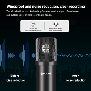 Puruz Studio Broadcast professionale canto kit microfono con sospensione forbice braccio microfono da Studio - Product Image 5