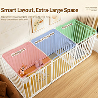 Parc de jeu intérieur pour animaux de compagnie, modulable, pour chiens de petite et moyenne taille, barrière d'isolement pour l'apprentissage de la propreté, cage pour Teddy Corgi
