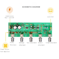 La nouvelle carte de réglage de la scène avant de l'amplificateur de puissance BY-08 Pro a une nouvelle interface sans aiguille de circuit acoustique optimisée