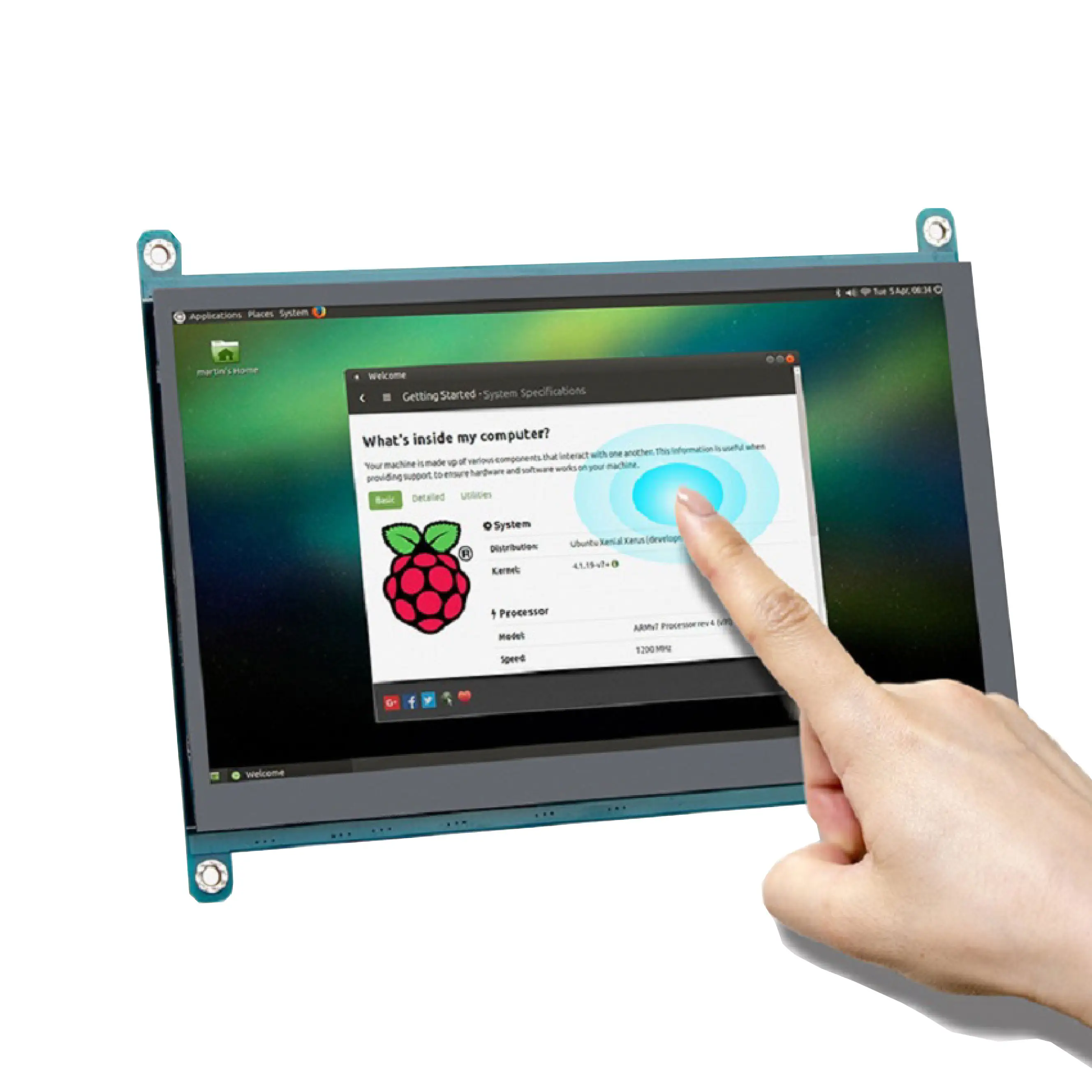 5 "Zoll Mipi Dsi HD-M Schnitts telle Lcd Touchscreen-Display für Raspberry Pi 3 4B