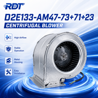 Ventilador Centrífugo de Alto Flujo de Aire D2E133-AM47-73/71/23, Ventilador de Doble Entrada, Alto Rendimiento, Bajo Ruido, Ventilación Industrial