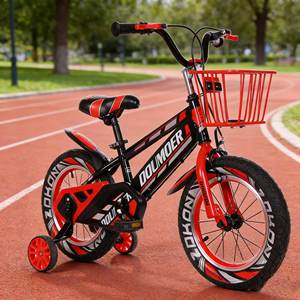Vélos <span class=keywords><strong>pour</strong></span> enfants Hebei, vélo à pédales simple en acier avec double frein en V, quatre roues, <span class=keywords><strong>pour</strong></span> enfants de 3 à 5 ans - Product Image 3