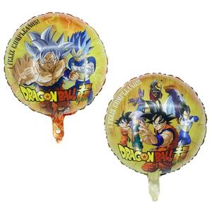 Venta al por mayor juguetes para niños decoración de fiesta de cumpleaños 18 pulgadas redondo personaje de dibujos animados impreso Dragon <span class=keywords><strong>Goku</strong></span> Ball globos solo Unisex LM - Product Image 4