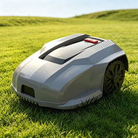Tondeuse à gazon robotisée à batterie lithium 24V avec largeur de coupe de 340 mm, guidage par fil de délimitation et recharge automatique pour jardins privés