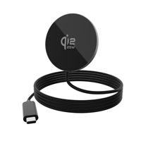 Chargeur sans fil rapide ultra-fin QI2.2 25W PD avec charge magnétique, en alliage d'aluminium, portable, pour smartphones