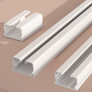 الجملة سقف S موجة تموج أضعاف قابل للتعديل ستارة المسار تلسكوبي قابل للسحوب السكك الحديدية - Product Image 6