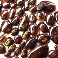 Cabochon d'agate de feu mexicaine naturelle taille de forme fantaisie qualité supérieure pour bijoux