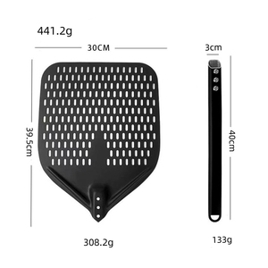 Accesorios para Hornear, Pala para <span class=keywords><strong>Pizza</strong></span> de Aluminio de 7/8/10/12 Pulgadas con Mango Largo Antideslizante, Pala para <span class=keywords><strong>Pizza</strong></span> para Horno - Product Image 2