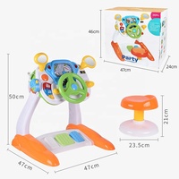 Samtoy Simulation - Jouets éducatifs préscolaires pour bébés - Volant de direction pour enfants avec son réaliste et siège auto