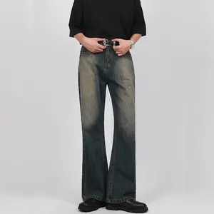 Фабрика Bufa, винтажные свободные брюки, джинсы для модных мужчин