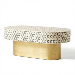 Table à manger et à café moderne luxueuse en os incrusté par BS International Factory - Meubles pour la maison - Product Image 3