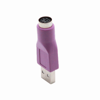 Adaptador USB Tipo A Macho a PS/2 Hembra KAICAP K-GC46MFKEY, Convertidor USB 2.0 con Salida de CC, Nuevo, para Ratón y Teclado