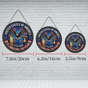 Colgante de Vitral Atrapasoles Celebración 250 Años de Gloria Americana 1776-2026 - Product Image 6