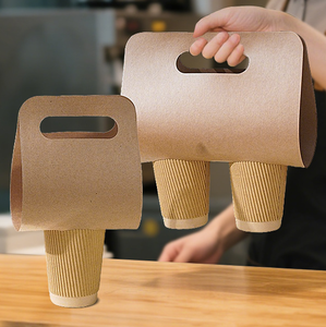 جدار واحد سميكة مزيج مجاني للتعبئة والتغليف حامل أكواب ورقية لأكواب القهوة والشاي والحليب - Product Image 3