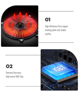 Table <span class=keywords><strong>de</strong></span> <span class=keywords><strong>cuisson</strong></span> à induction <span class=keywords><strong>invisible</strong></span> professionnelle intégrée, cuisinière électrique <span class=keywords><strong>de</strong></span> cuisine sans gaz - Appareils électroménagers modernes - Product Image 6