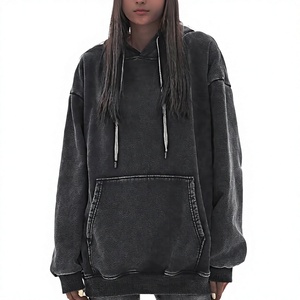 Sweat-shirts pour hommes effet délavé, tissu doux et confortable, look élégant, parfait pour un style décontracté, avec poches, anti-boulochage, pour l'automne - Product Image 1
