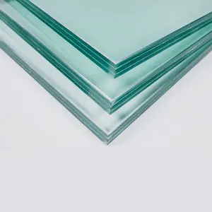 Folha de vidro laminado temperado duplo personalizado para construção SGP PVB tamanho 6.38mm 8.76mm