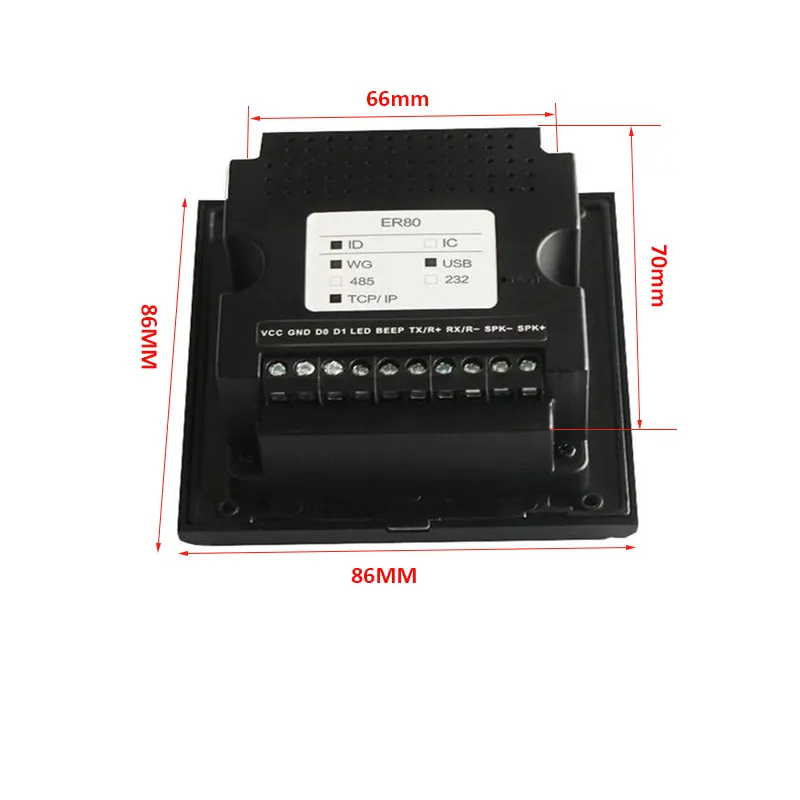 Carte d'identité rfid Ethernet RS232, lecteur de Code Qr, 125khz ou 13.56mhz, vente directe depuis l'usine