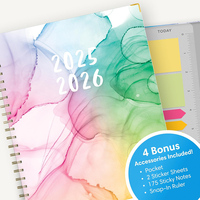 Agenda Diaria y Semanal Personalizada Prolead A5 con Espiral, Cubierta de Papel Ecológico, Logotipo en Dorado, 80 Hojas