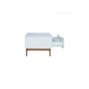 Mid-Century Modern White Oak Colour MANDO Coffee Table Scandinavian Style Rectangular Center Table Modern Apartment Living Room - Product Image 2