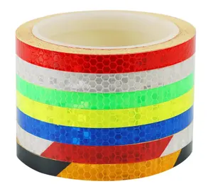 Colorful Rainbow Prismatic Sheeting Car Reflective Adhesive Tape Bicycle Sticker Stripe for Bike Motorcycle