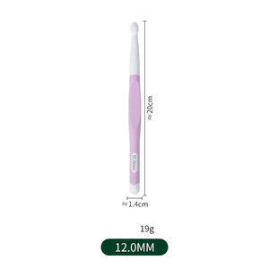 Crochet en plastique crochets 8 10 12 <span class=keywords><strong>15</strong></span> 20mm aiguilles à <span class=keywords><strong>tricoter</strong></span> couleur aléatoire maison tissage fil artisanat bricolage ménage outils à <span class=keywords><strong>tricoter</strong></span> - Product Image 5