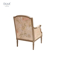 Fauteuil d'appoint de luxe EKAR Vienna |   Fauteuil à fleurs de style américain |   Salon classique avec sièges confortables