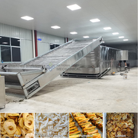 Continue meerlaagse gaasbanddroger voor groenten, industriële fruitdroger voor fabrieken
