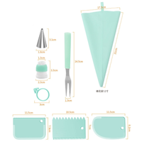 Ensemble de pochettes et pochettes réutilisables pour la décoration de gâteaux Kit d'outils pour glaçage coupleur de poche à pâtisserie