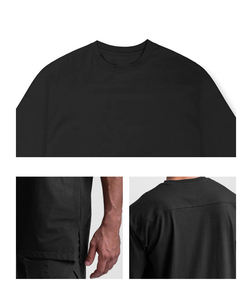 95 algodón 5 Spandex Hip Hop Street Wear Hombre de gran tamaño camisetas al por mayor <span class=keywords><strong>Darc</strong></span> gimnasio en blanco deporte camisetas - Product Image 6