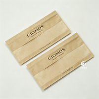 Sacs à vêtements en papier kraft personnalisés |   Emballage à fermeture éclair coulissante à trois côtés pour vêtements et sous-vêtements