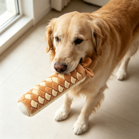 Jouet pour animaux de compagnie en peluche naturelle écologique, personnalisable OEM, en coton PP doux, unisexe, vente en gros, cadeau promotionnel, approvisionnement en vrac pour chats et chiens