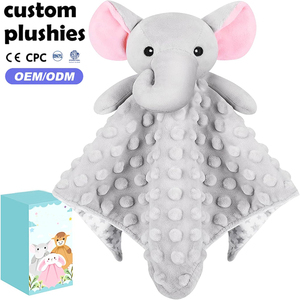 Manta de Confort <span class=keywords><strong>para</strong></span> Bebés, Suave y de Felpa, con Diseño de Elefante, Directo de Fábrica Domi, Regalo <span class=keywords><strong>para</strong></span> Bebés - Product Image 1