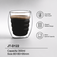 Nouvelle arrivée, tasse en verre thermique à double paroi durable, idéale pour le café