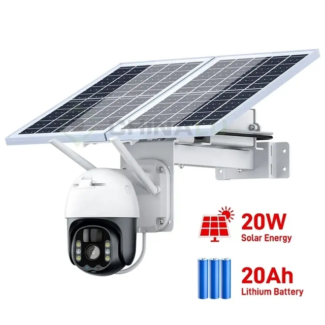20000mAh Rechargeable Battery Low Power Ptz Cctv Solar Panel for Wireless Outdoor Security Camera