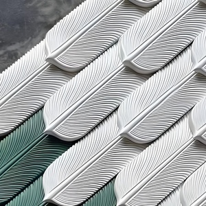 Paneles <span class=keywords><strong>de</strong></span> Pared <span class=keywords><strong>de</strong></span> Plumas Artificiales <span class=keywords><strong>de</strong></span> PU, Impermeables, Resistentes a la Humedad, con Aspecto <span class=keywords><strong>de</strong></span> <span class=keywords><strong>Piedra</strong></span>, para Decoración Interior y Exterior - Product Image 6