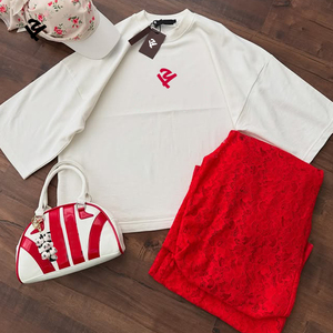 T-<span class=keywords><strong>shirt</strong></span> oversize personnalisé avec logo brodé, <span class=keywords><strong>blanc</strong></span>, 100% <span class=keywords><strong>coton</strong></span>, <span class=keywords><strong>tee</strong></span>-<span class=keywords><strong>shirt</strong></span> décontracté ample, streetwear, manches courtes, tendance Y2K pour femmes - Product Image 3