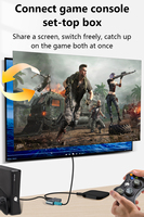 Commutateur HDMI2.1 FJGEAR FJ 8K301 3X1 avec télécommande, 8K 60Hz 4K 120Hz HDR, boîtier en alliage d'aluminium pour PS5 Xbox Apple TV