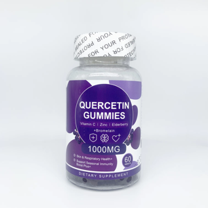 Gomitas de Quercetina DUOZI 1000mg con Vitamina C, Zinc, Baya del Saúco y Bromelina, 60 Dulces, Suplemento Dietético para el Apoyo Inmunológico - Product Image 1