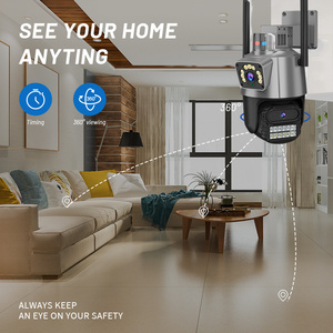 Ống kính kép ngoài trời wifi an ninh máy ảnh hai chiều màu âm thanh tầm nhìn ban đêm icsee CCTV <span class=keywords><strong>IP</strong></span> <span class=keywords><strong>Camera</strong></span> với báo động ánh sáng - Product Image 6