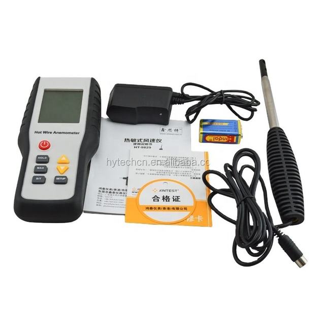 HTI Hot in Stock HTI HT-9829 Industrial Wind Vane Used in Smaller Hole Wind Speed Meter Hot Wire Anemometer