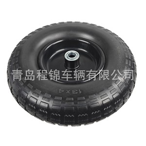 Neumático de espuma de poliuretano sólido Cheng Jin Vehicles 13x4.00-6 para carretilla con capacidad de carga de 120 kg - Product Image 1