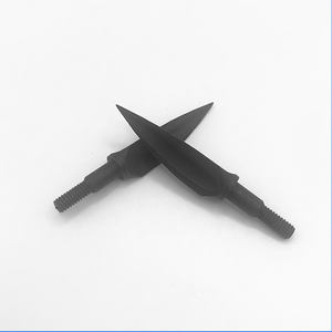 125g 레트로 삼각형 버드나무잎 화살 카본 스틸 야외용 화살 나사형 금속 화살 - Product Image 5