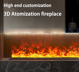 Elegante Chimenea LED 3D con Llama Simulada, Chimenea Eléctrica Integrada para Decoración Exterior, Uso Doméstico y Comercial - Product Image 6